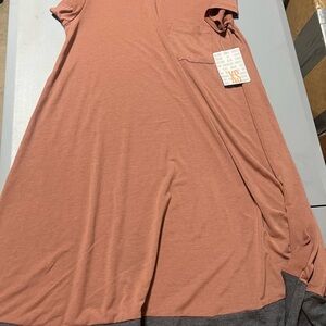 Women's Rose & Grey Dress with Pocket